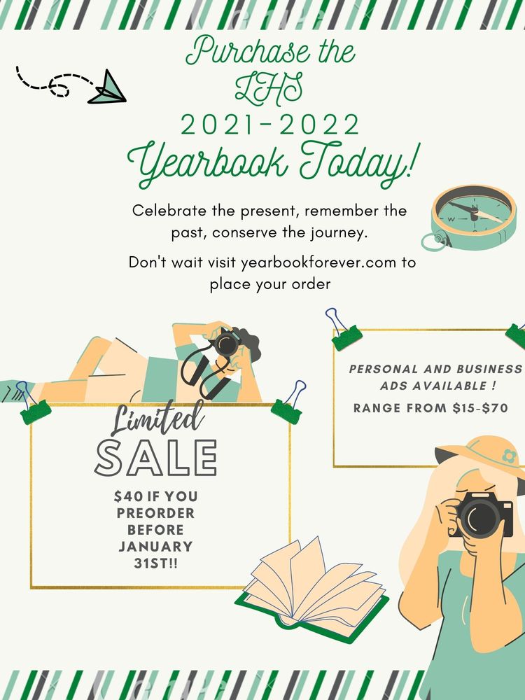 LHS Yearbook Pre-Order information