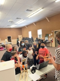 Coach Decamp talking about STEM classes
