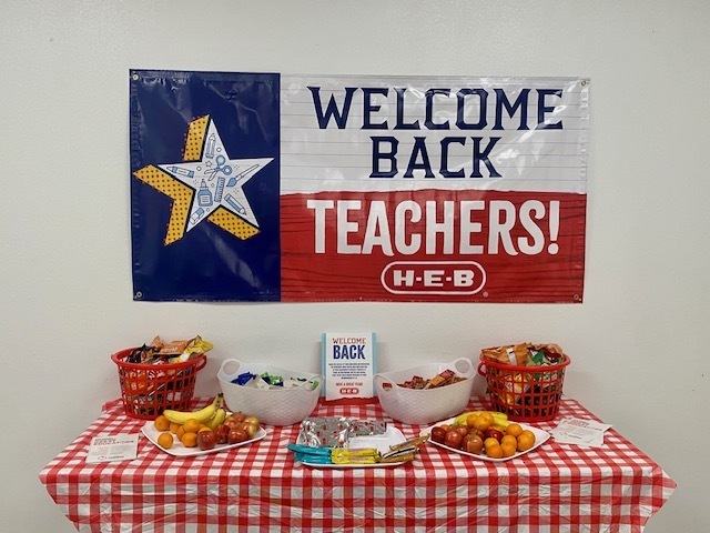 Goodies for our Shanklin Staff provided by HEB!