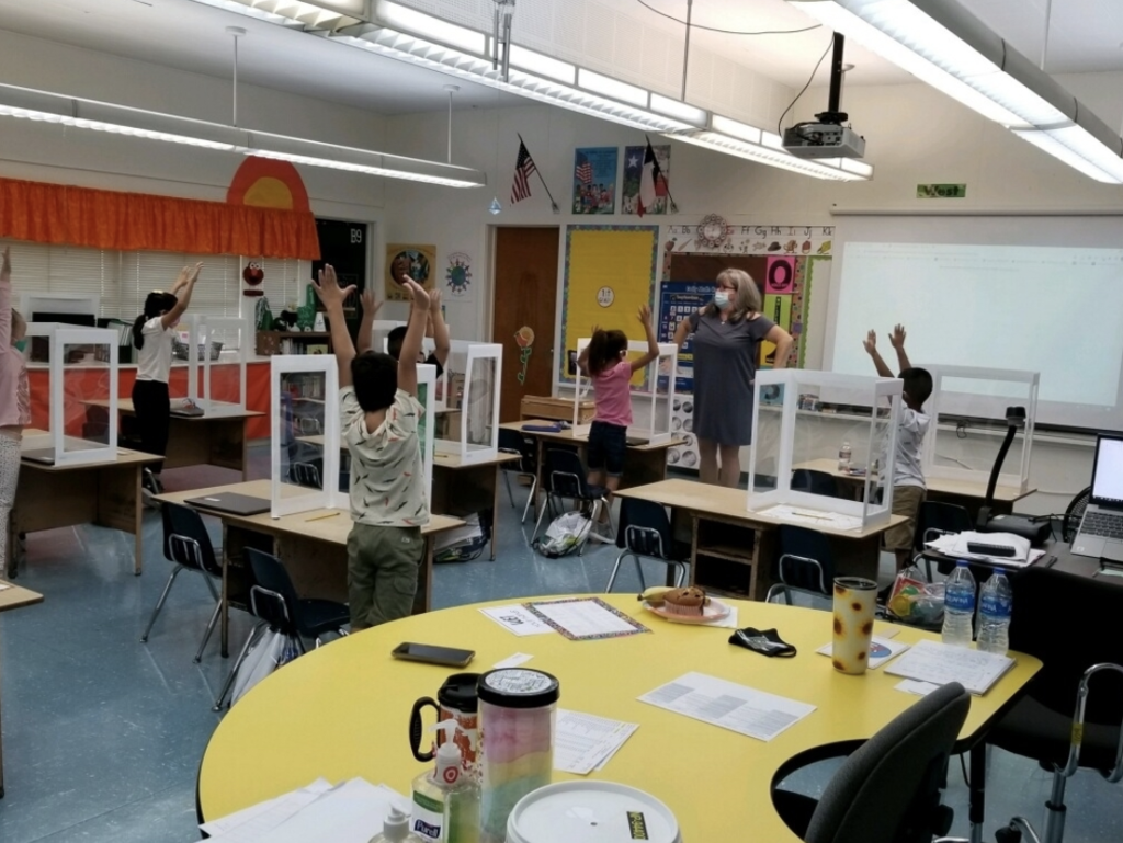 Students in class
